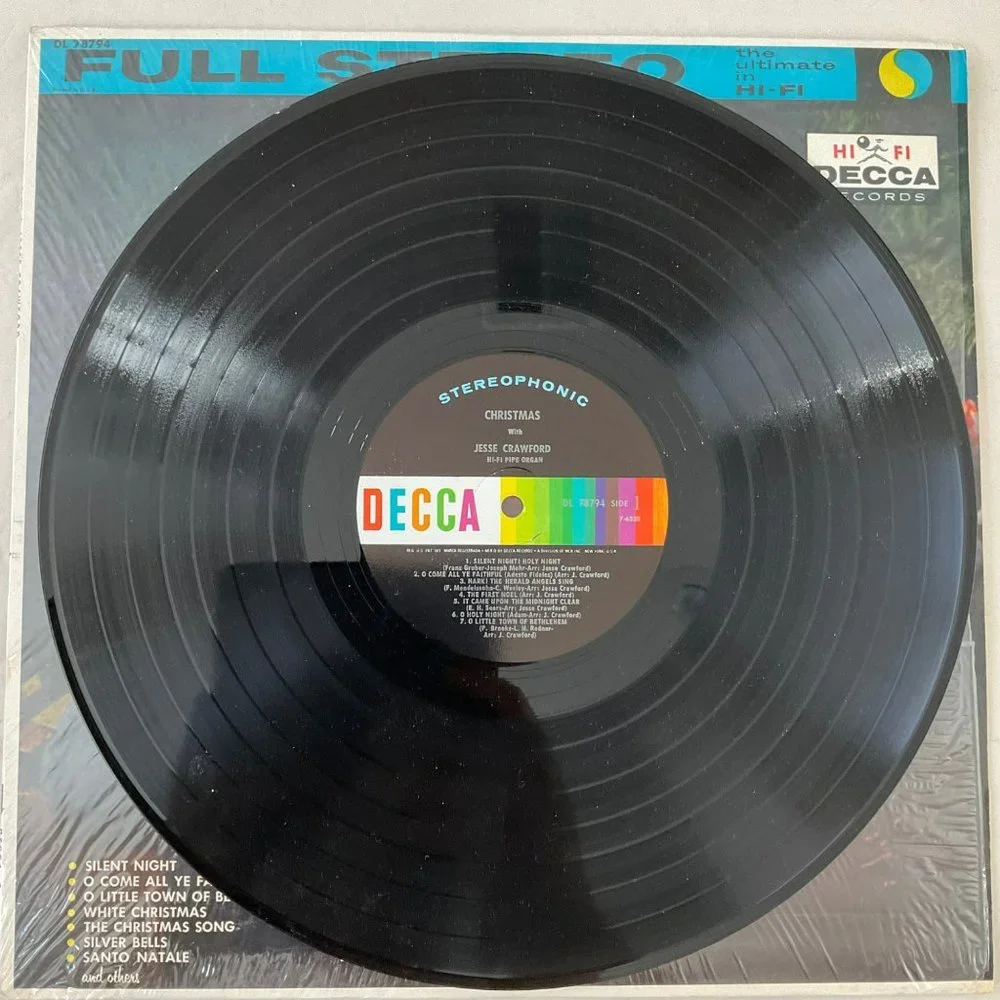 Jesse Crawford: Christmas Vintage Vinyl Record - Picture 5 of 9